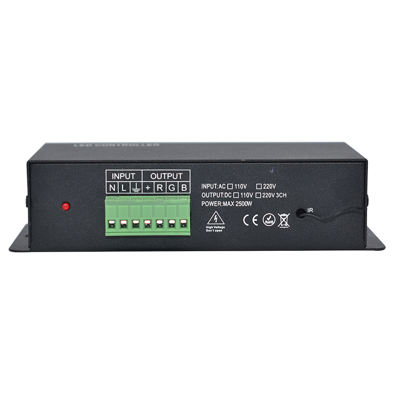 AC110V/220V 2500W 24Keys RF RGB Controller, Suitable For 100m/328ft Outdoor Waterproof 110V LED Strips Project With UL Listed AC US Plug AC110V/220V 2500W 24Keys RF RGB Controller, Suitable For 100m/328ft Outdoor Waterproof 110V LED Strips Project With UL Listed AC US Plug